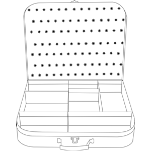 suitcase with compartment clipart, cliparts of suitcase with.