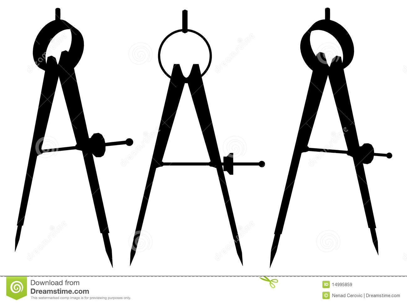 Math compass clipart.