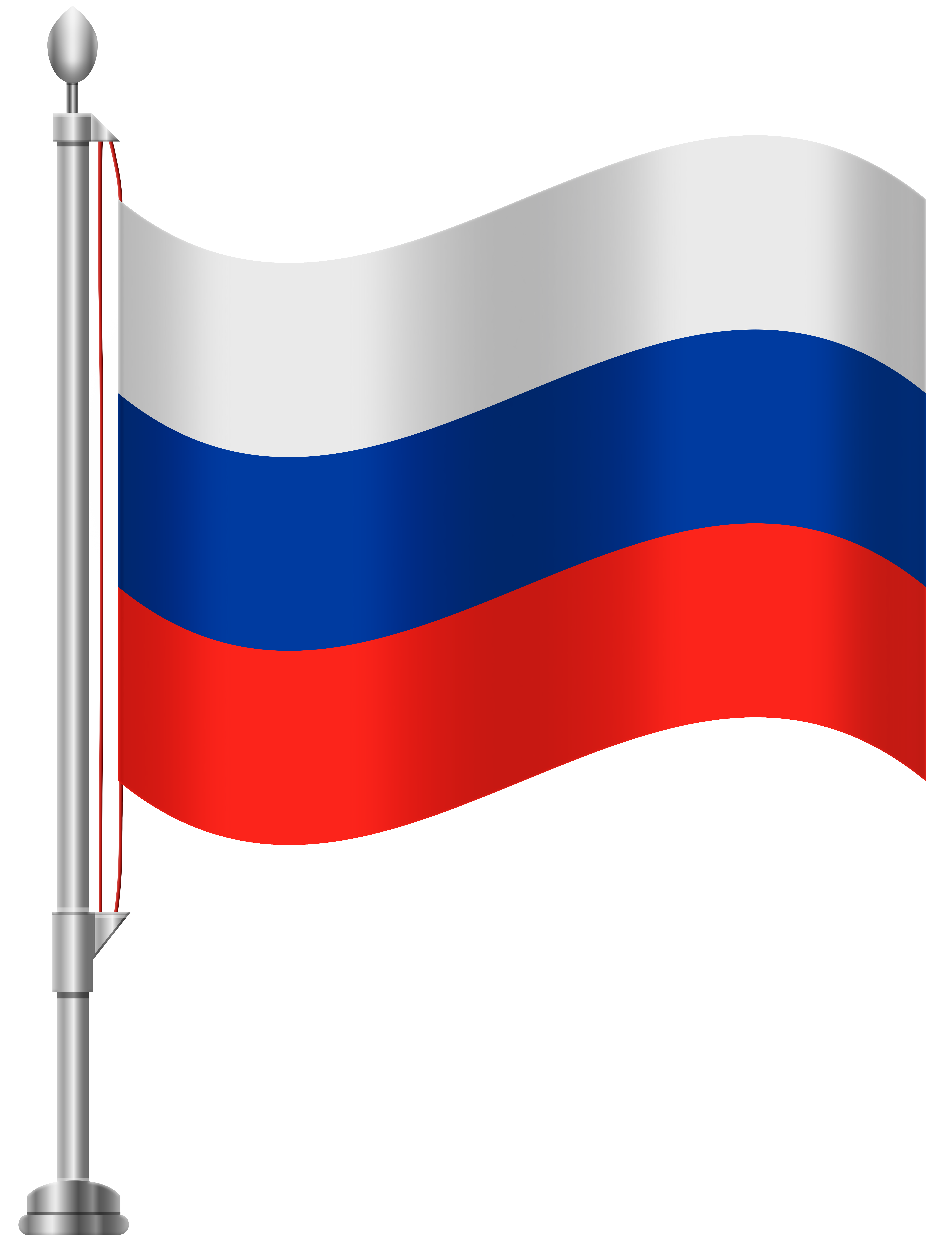 Russia Flag PNG Clip Art.