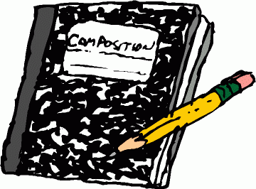Composition writing clipart.