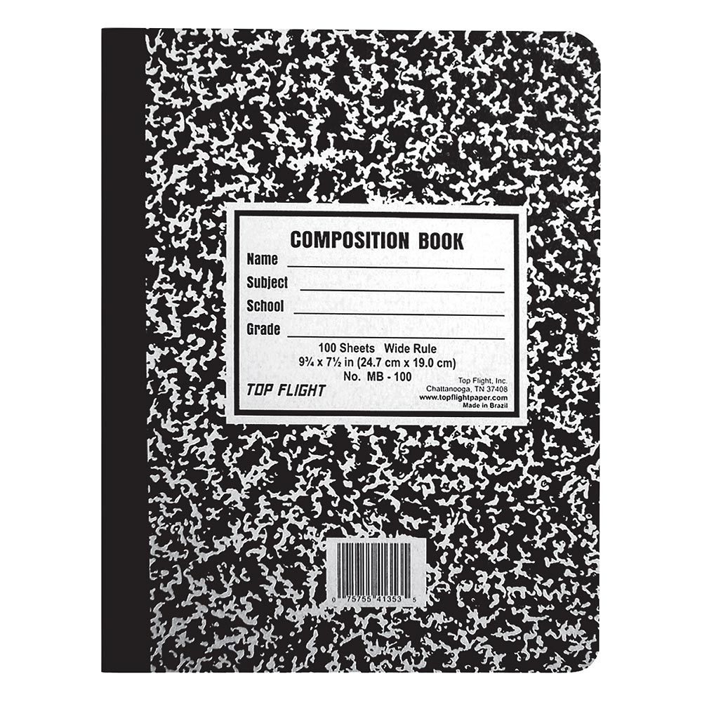 Marble Composition Books.