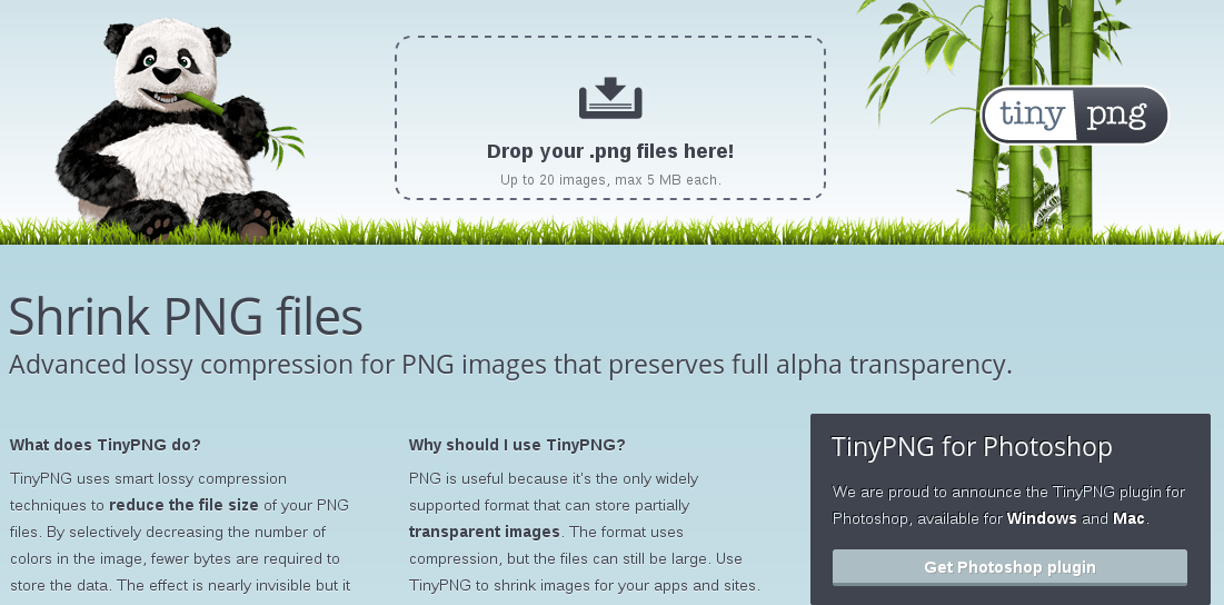Image optimization tools.