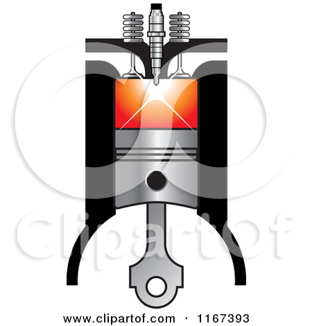 Clipart of a Diesel Compress Compression.