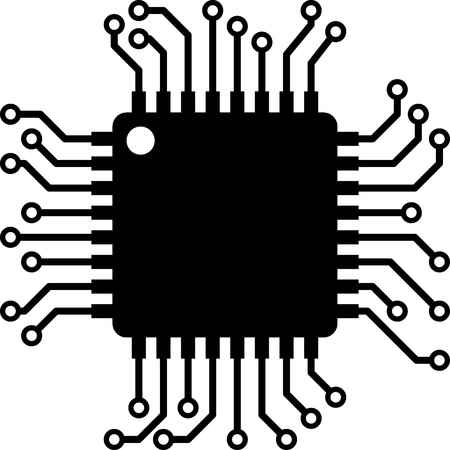 45,744 Computer Chip Stock Vector Illustration And Royalty Free.