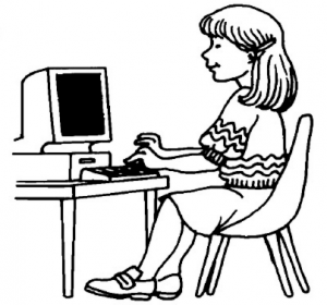 Computer black and white computer clipart images black and.