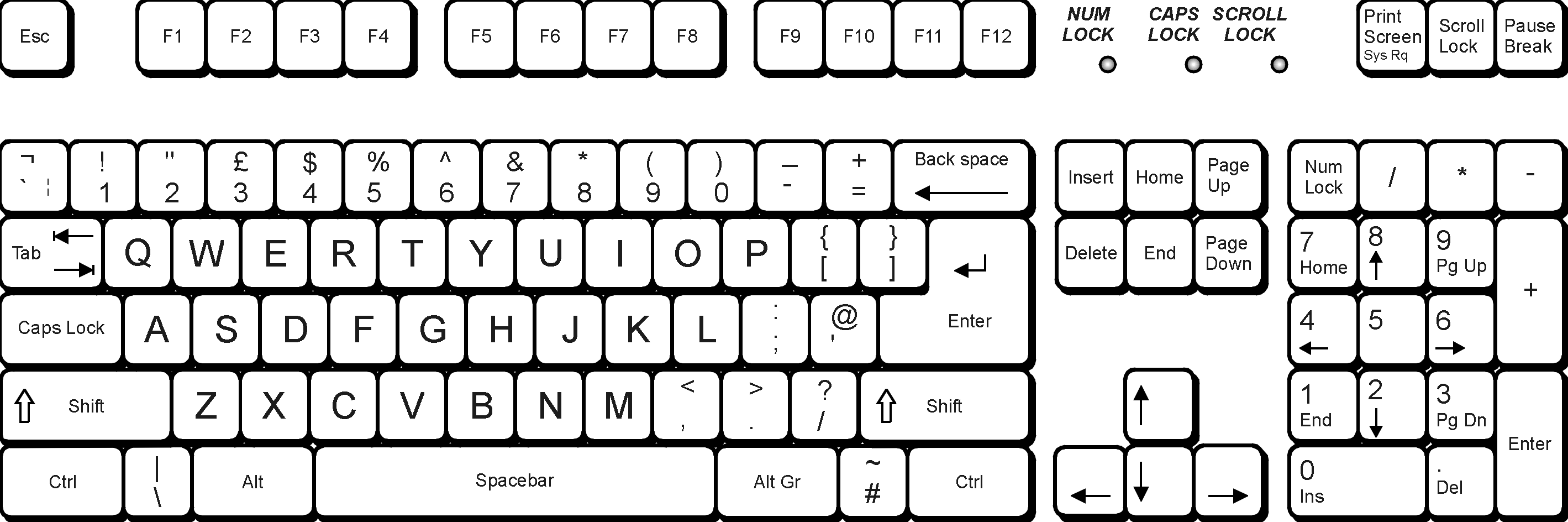 Computer Keyboard Clipart 20 Free Cliparts Download Images On
