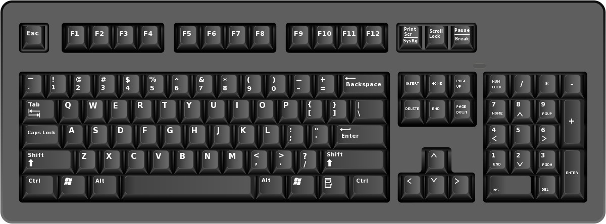 Computer Keyboard Clipart.