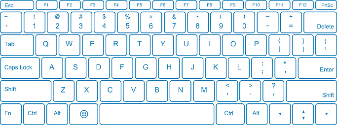 Dell computer keyboard clipart.