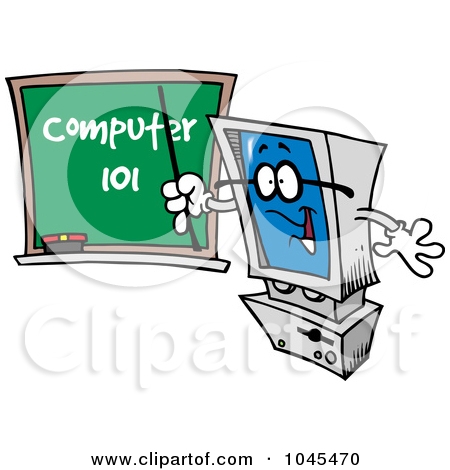 Computer Learning Clipart.