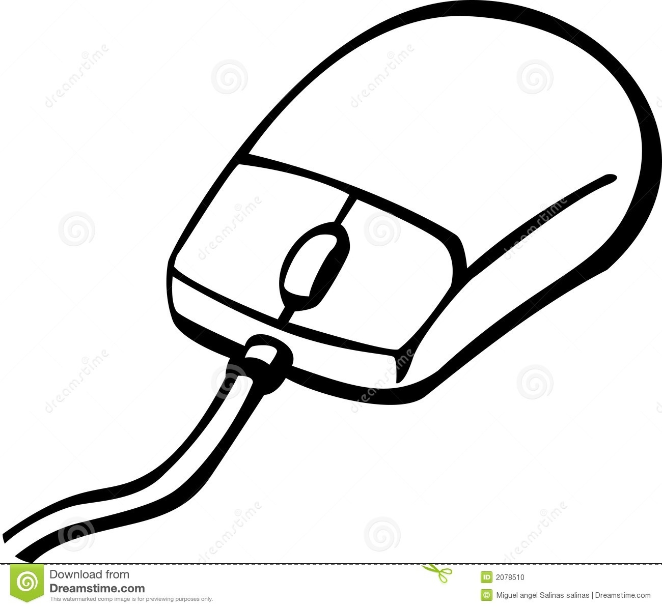 790 Computer Mouse free clipart.