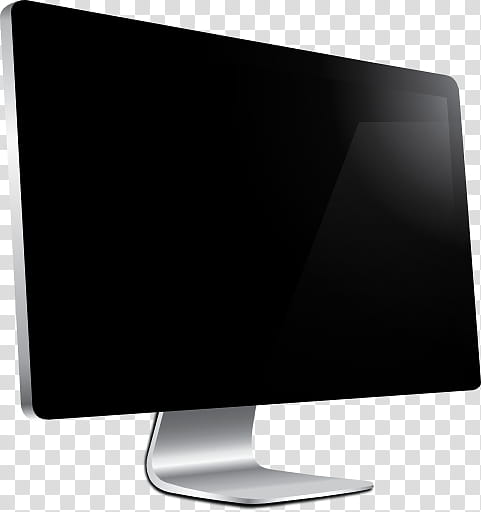 Computer icons, gray and black flat screen monitor art transparent.