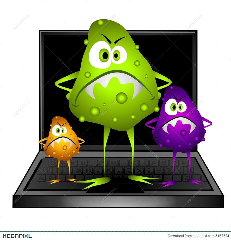Computer Virus Bugs Clip Art Illustration 3167674.