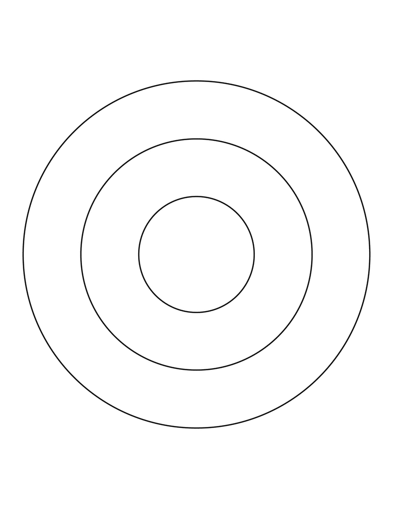 3 Concentric Circles.