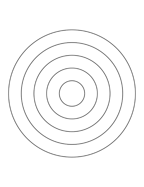 5 Concentric Circles.