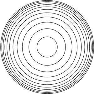 Clip Art 11 Concentric Circles.