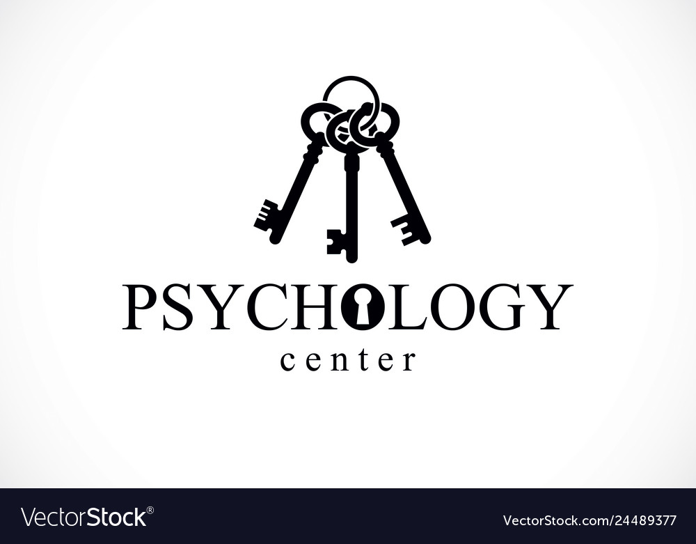 Mental health and psychology conceptual logo or.