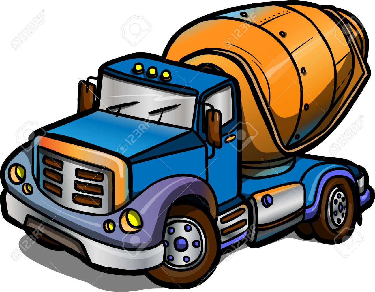 Concrete mixing vehicle clipart 20 free Cliparts | Download images on