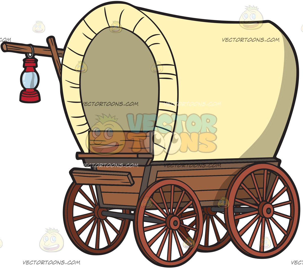 Conestoga Wagon Clipart.