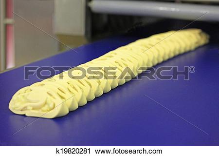 Stock Photography of Food industry. Production of confectionery.