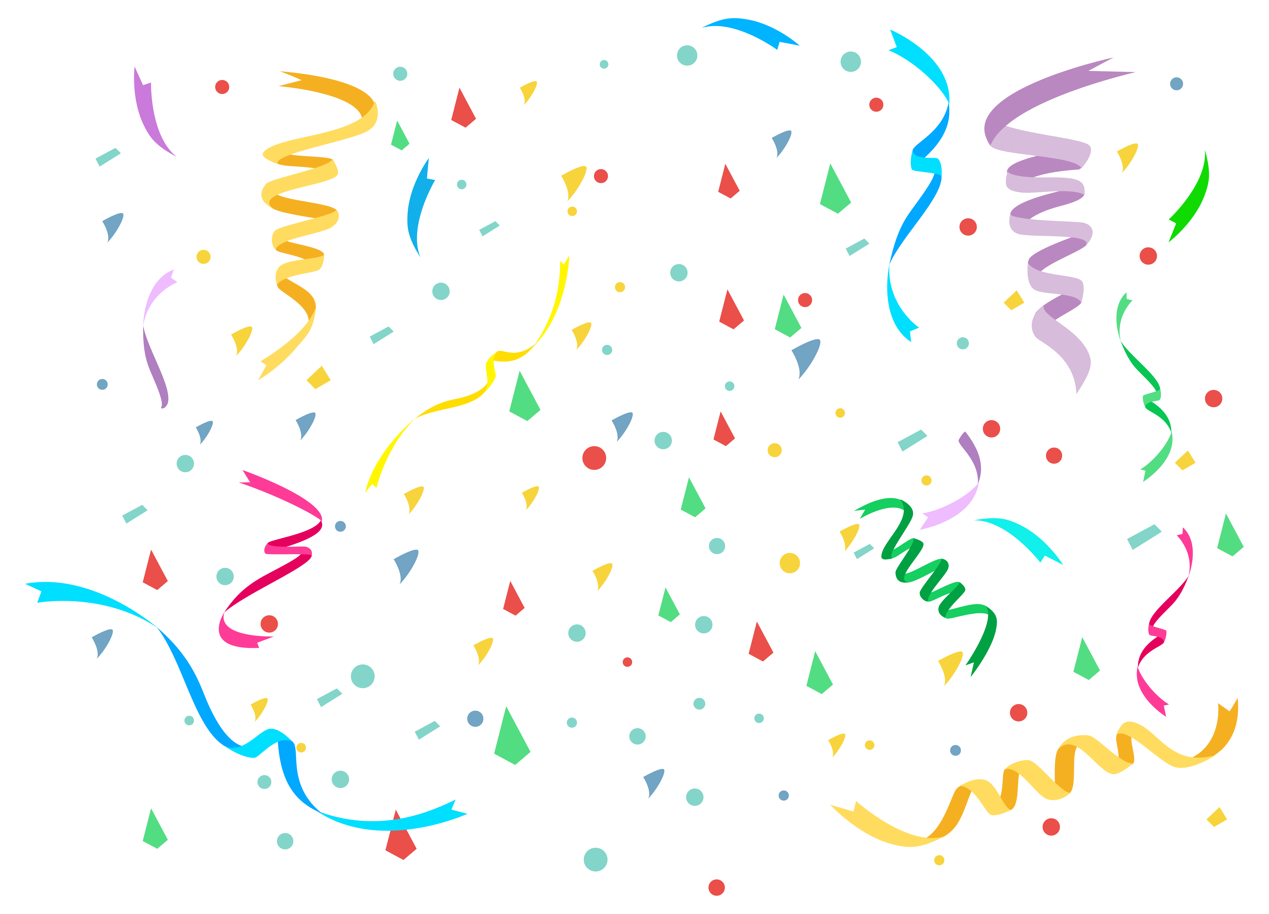 Confetti clipart transparent.