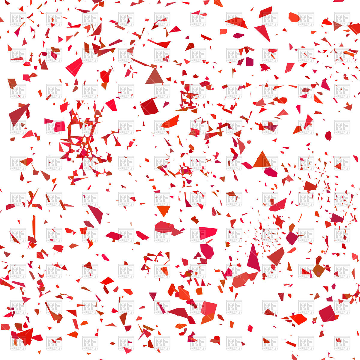 Red confetti background Stock Vector Image.