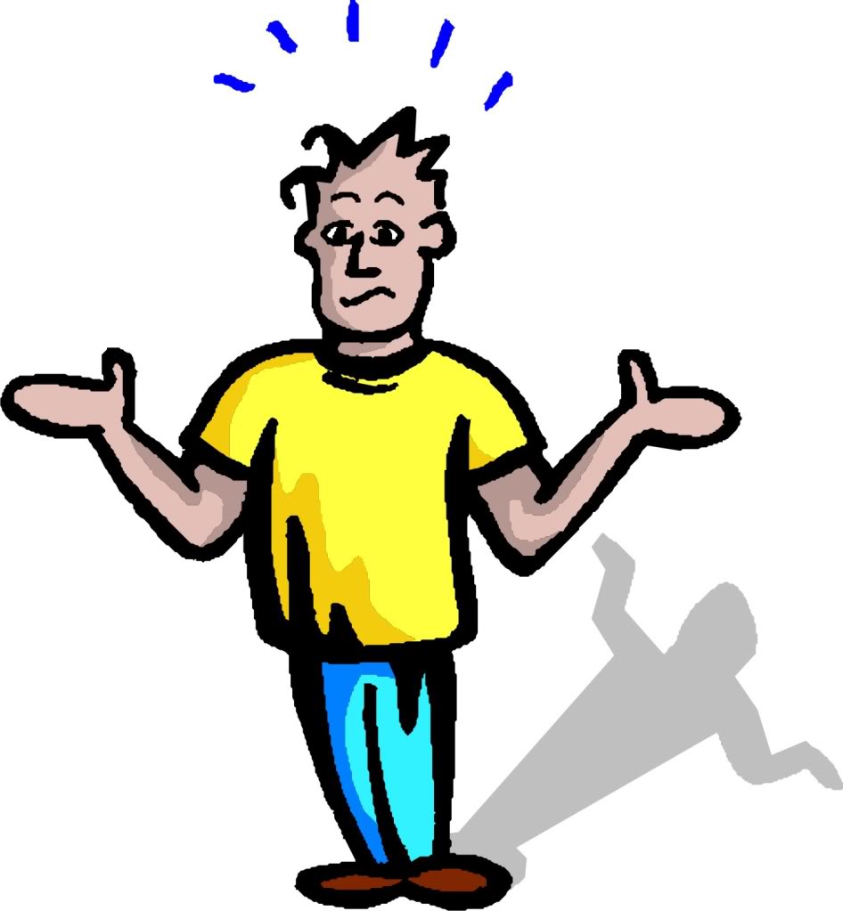 Clip Art Confused Guy Clipart.