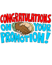 Congratulations On Your Promotion Free Printable Greeting Cards Template.