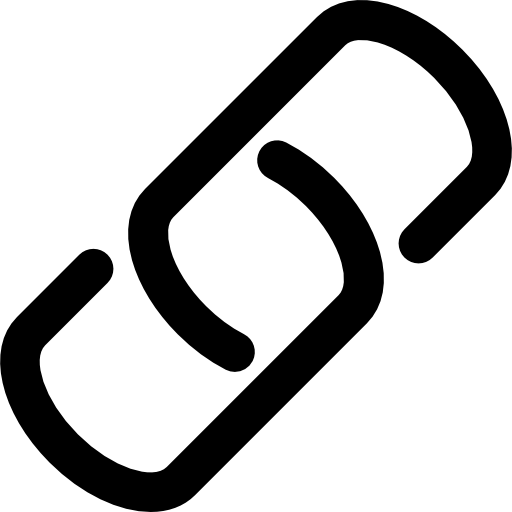 Two small connected chains Icons.