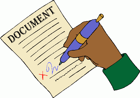 Consent form clipart.
