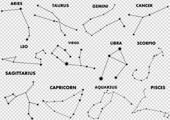Constellations SVG, constellation clipart, zodiac constellation cut files,  horoscope stars and constellations vector, zodiac svg.