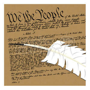we the people illustration clipart. Royalty.