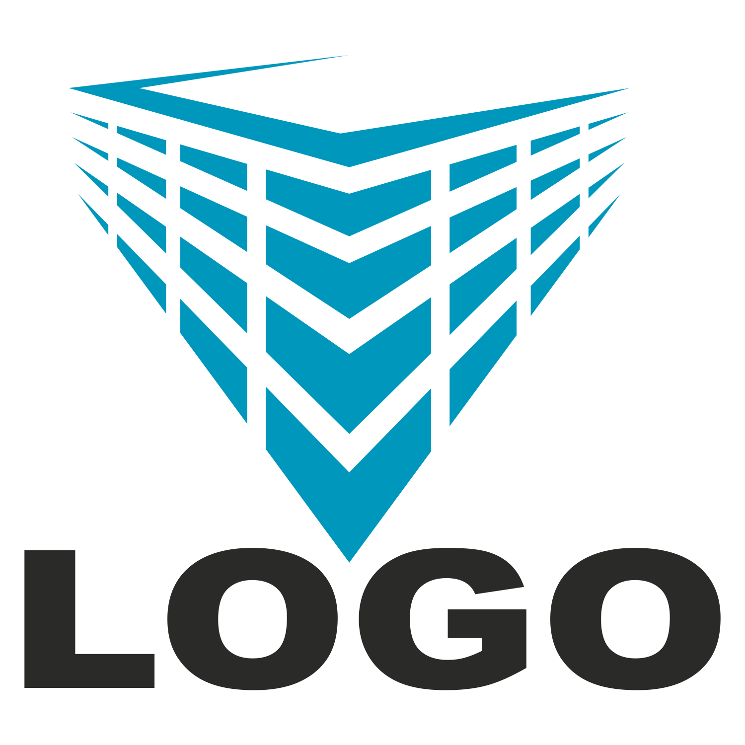 Vector for free use: Logo construction company.