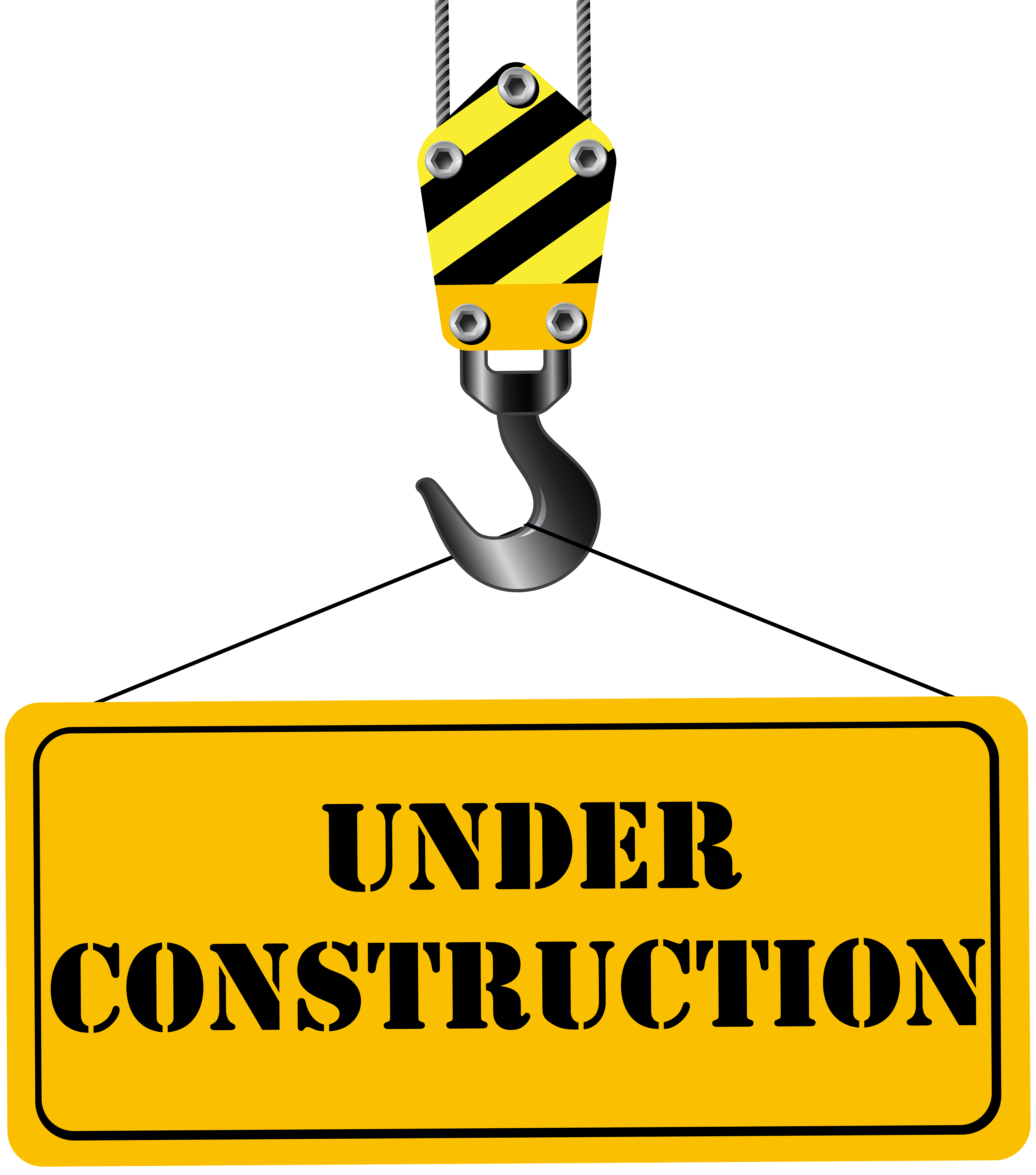 Under Construction PNG Clip Art Image.