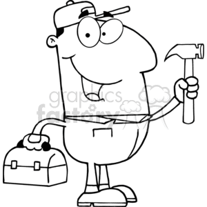 Construction Tools Clipart Black And White 8 