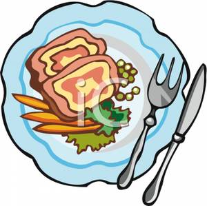 Plate Of Food Clipart.