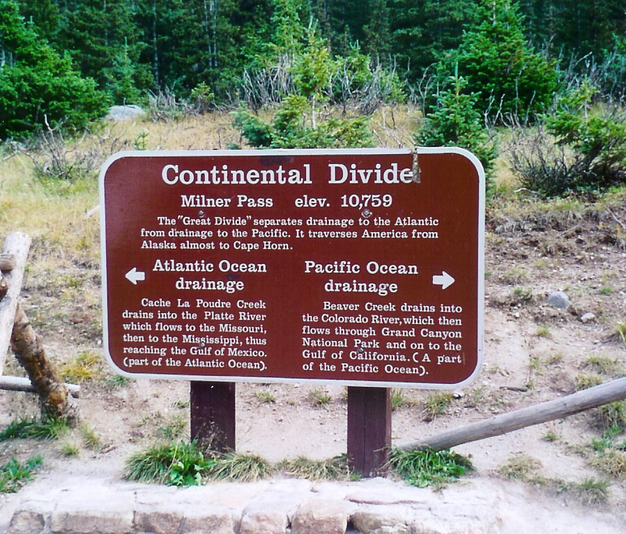 Continental divide.