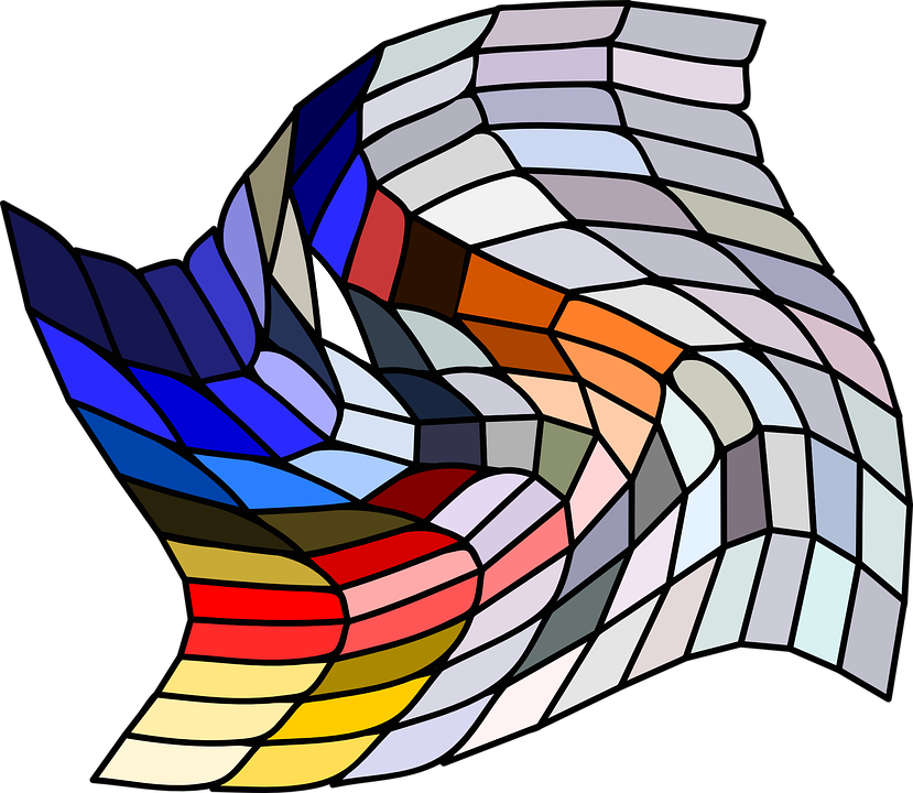 Free vector graphic: Mosaic, Grid, Warped, Distorted.