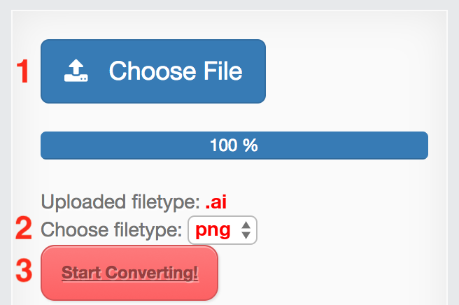 Convert AI to PNG online without installation.