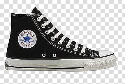 BOTA CONVERSE, unpaired black and white Converse All.