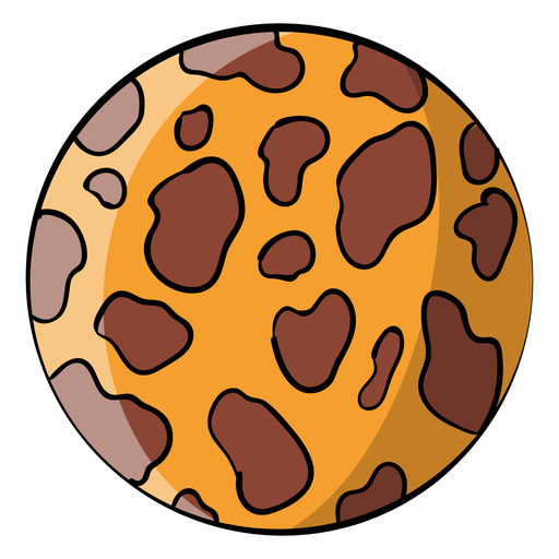 Chocolate chip cookie cartoon.