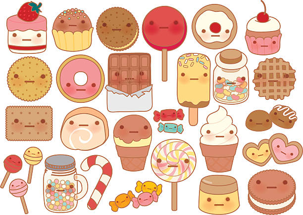 Best Cookie Dough Ice Cream Illustrations, Royalty.