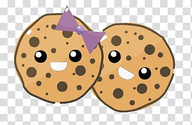 Two cookies transparent background PNG clipart.