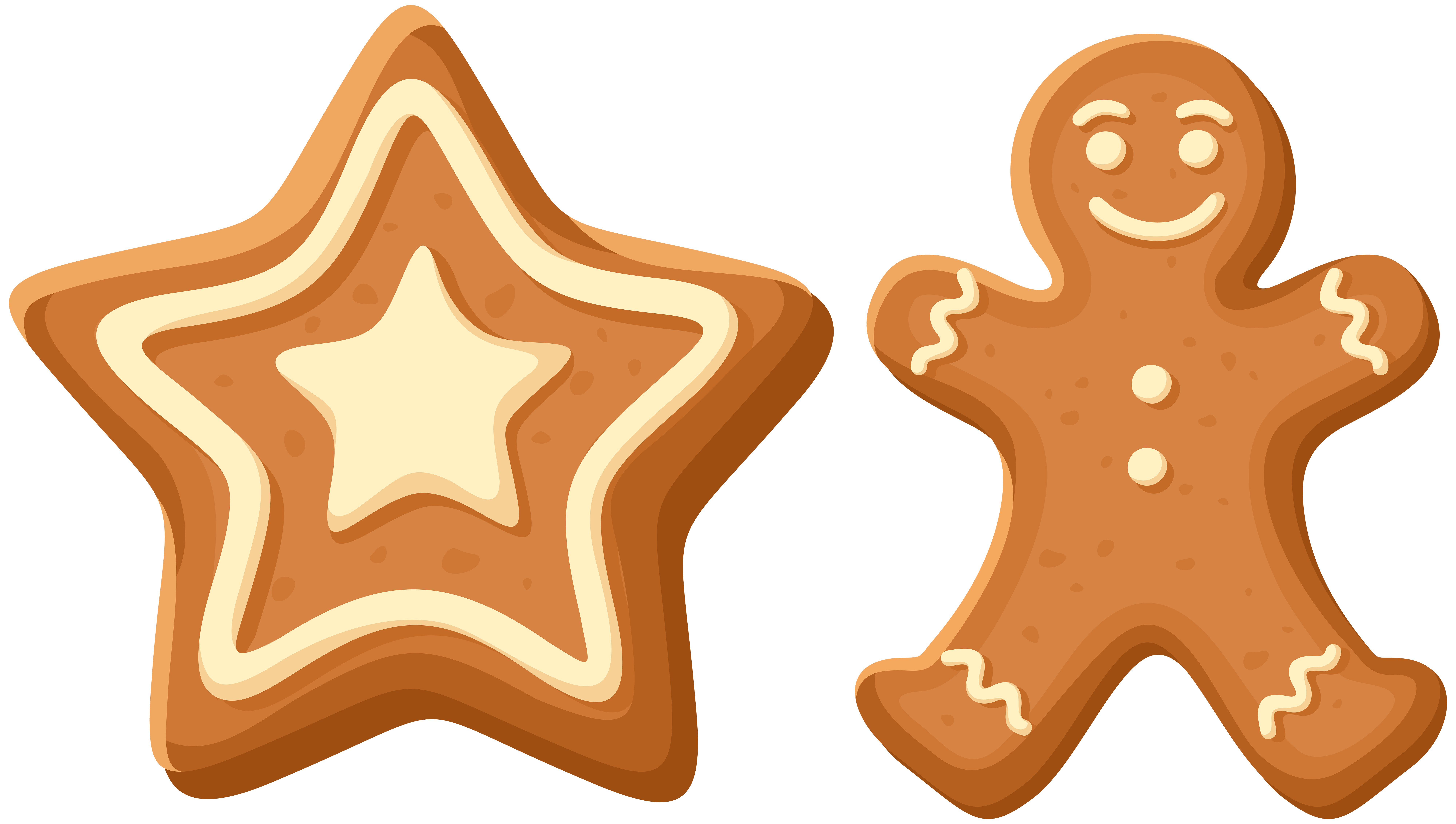 Christmas Gingerbread Cookies PNG Clip Art.