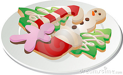 Christmas Cookies Plate Stock Photos, Images, & Pictures.