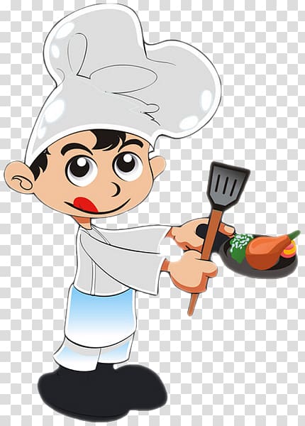 Chef Cartoon Cook, Cooking kids transparent background PNG.