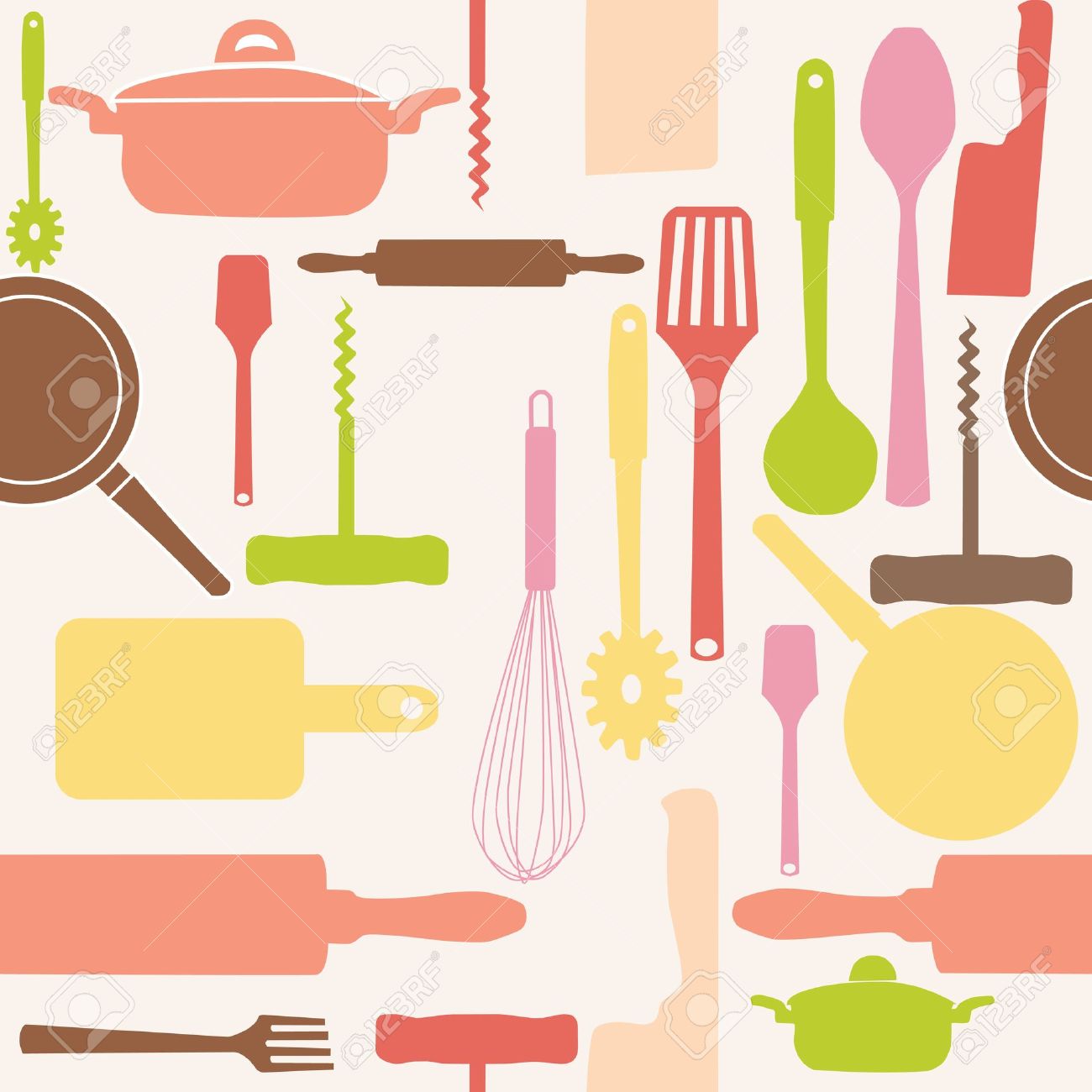 Cooking tools clipart.