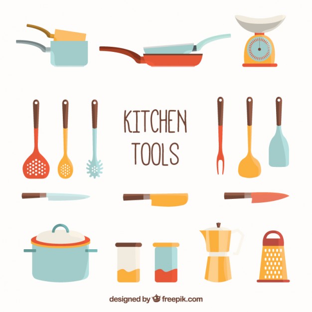 Kitchen Tools And Utensils Clipart.