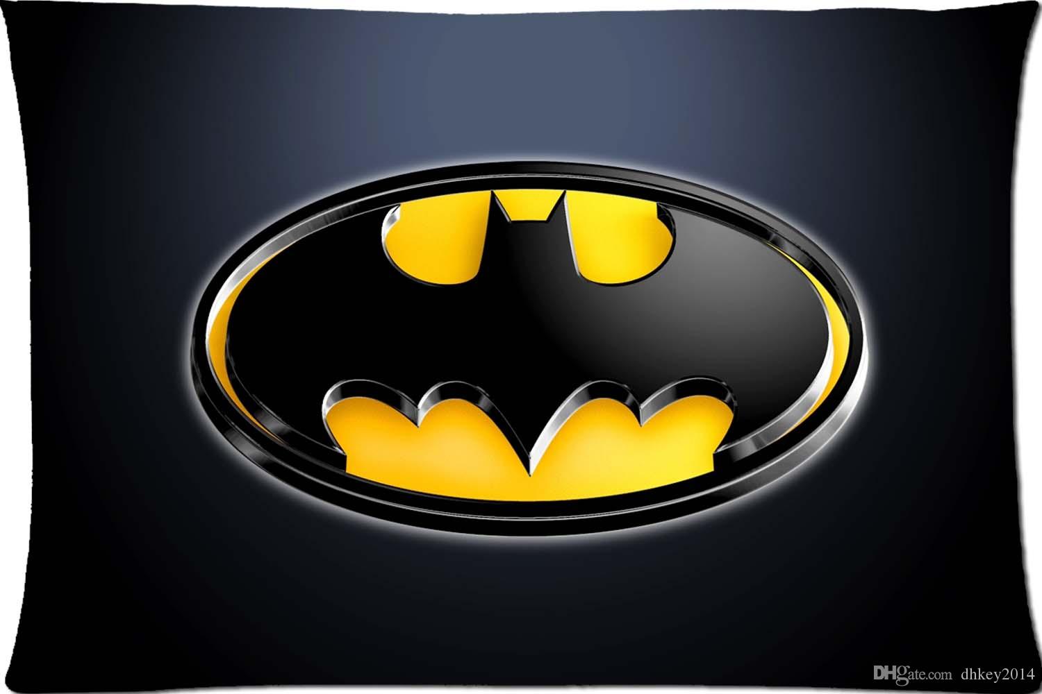 Batman Logo Cool Pattern Custom Pillowcase Cover Two Side Picture Size  20x30 Inch Travel Neck Pillow Pillowcase Pattern From Dhkey2014, $13.28.