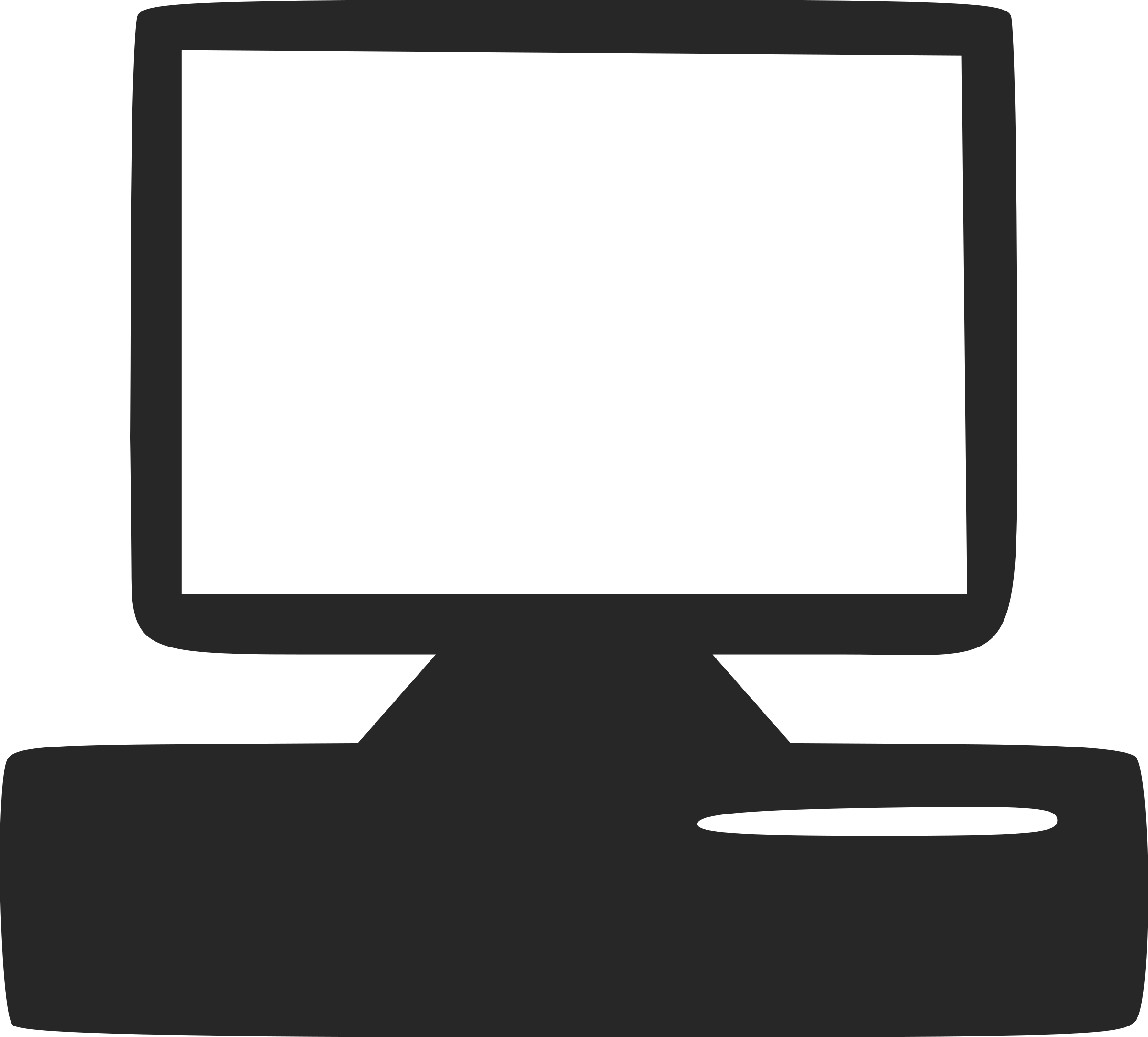 Desktop Icon Vector Clipart.