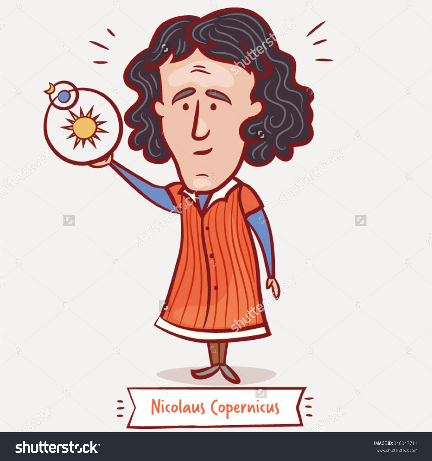 Николай Коперник на прозрачном фоне